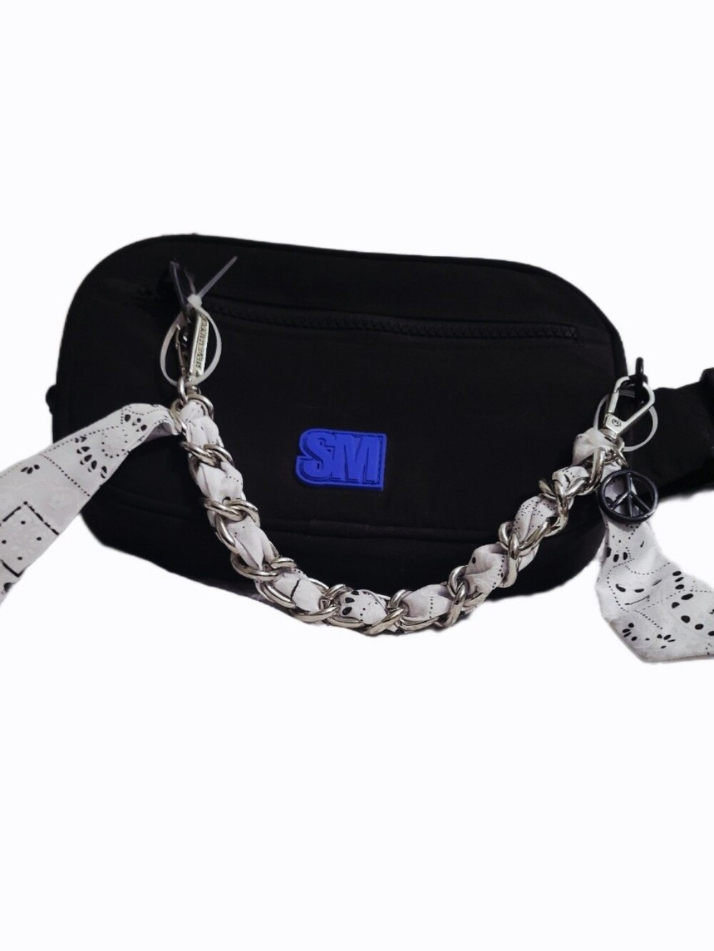 Steve Madden Black Utility Belt Bag Purse NWT
